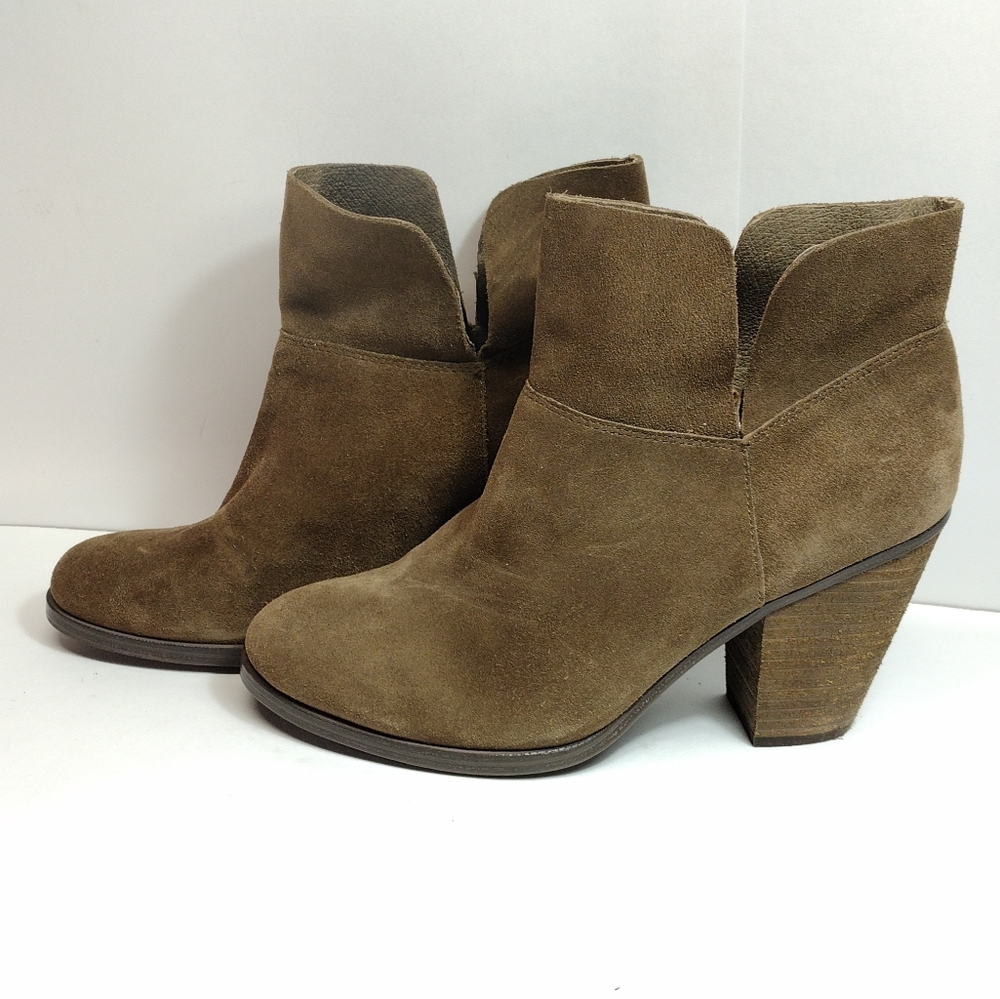 Vince Camuto Von Helyn Bootie l Brown l Leather Ankle Boot l Size 9 M - Picture 3 of 12